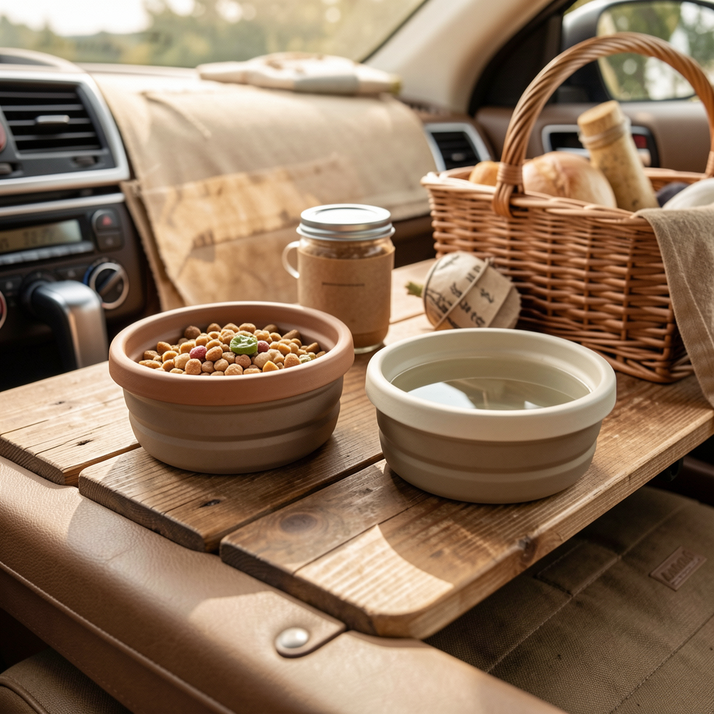 MilePaws Foldable Bowl Set